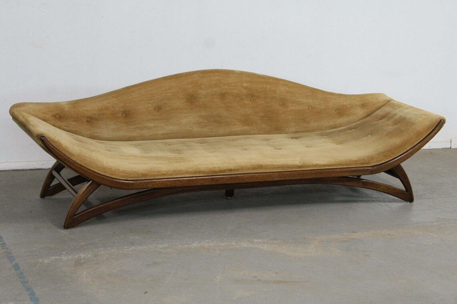 Vintage Mid-Century Modern Adrian Pearsall Style Gondola Sofa