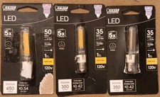 3 LED Mini Candelabra Base 50  35W Bulbs