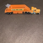 Vintage 1980 Hot Wheels Steering Rig Bob's Sand And Gravel Peterbilt Semi Truck