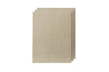 Clear Primed Linen Panels - 9x12" - 3 Pack of Panels for Painting Oils Acryli...