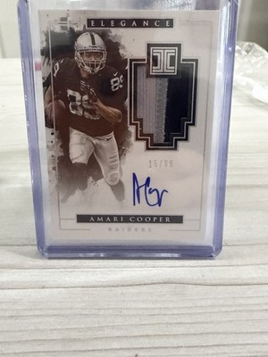 2016 Panini Impeccable Elegance AMARI COOPER #5 On Card Auto Two Color Patch /99
