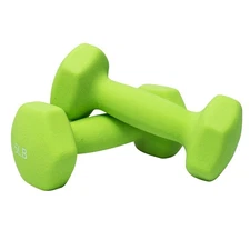 Neoprene Dumbbell Hand Weights, Sets of 2 with Multiple Weight Options, Hexag...