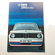 BMW  Brochure 2002 Turbo  3 32 01 003 2 1974 Feb Sales Prospectus UK Market