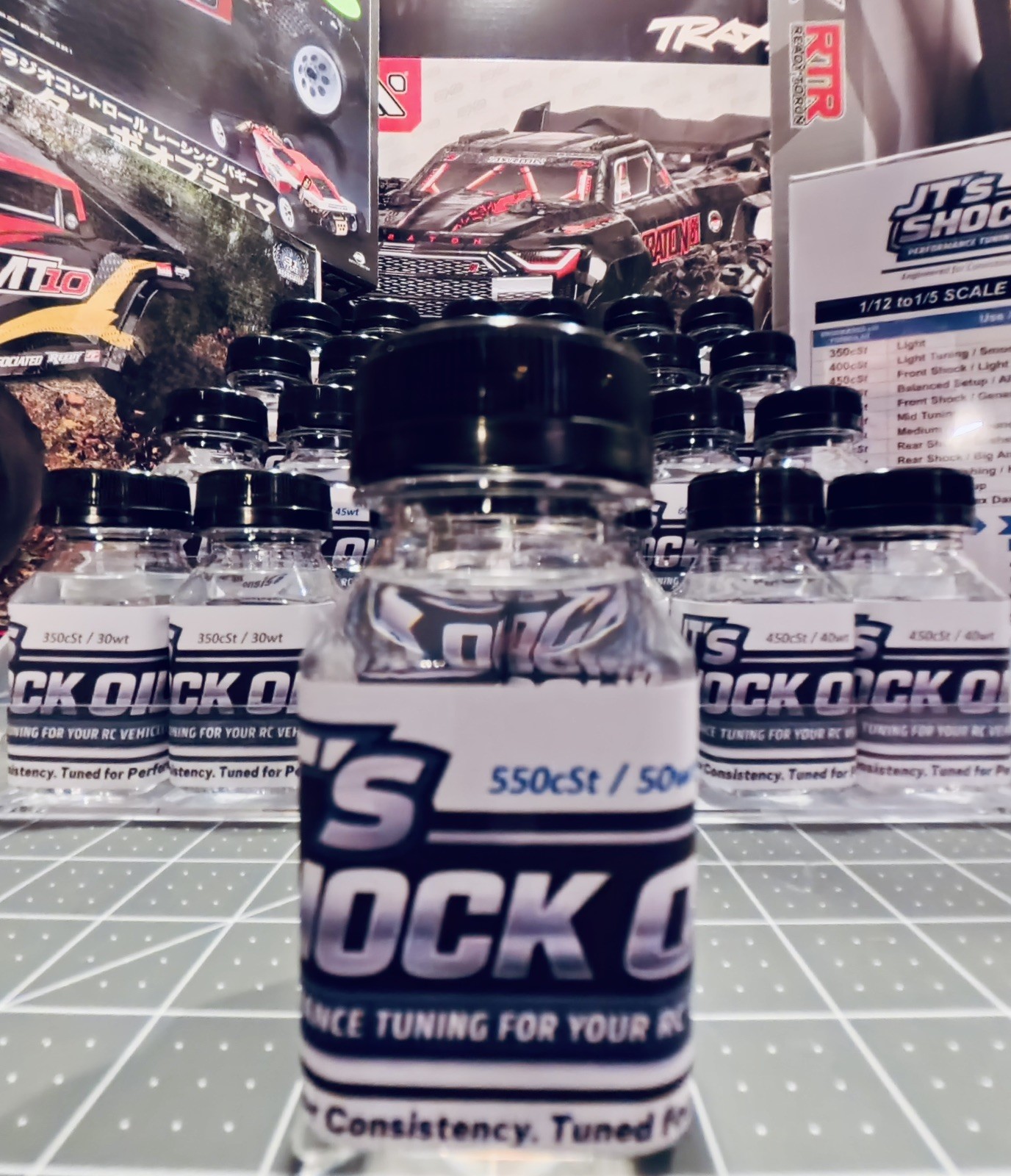 JT&rsquo;s Shock Oil &ndash; 4 oz (550 cSt /50wt) | 1/12&ndash;1/5 Scale RC | 100% Silicone-Based