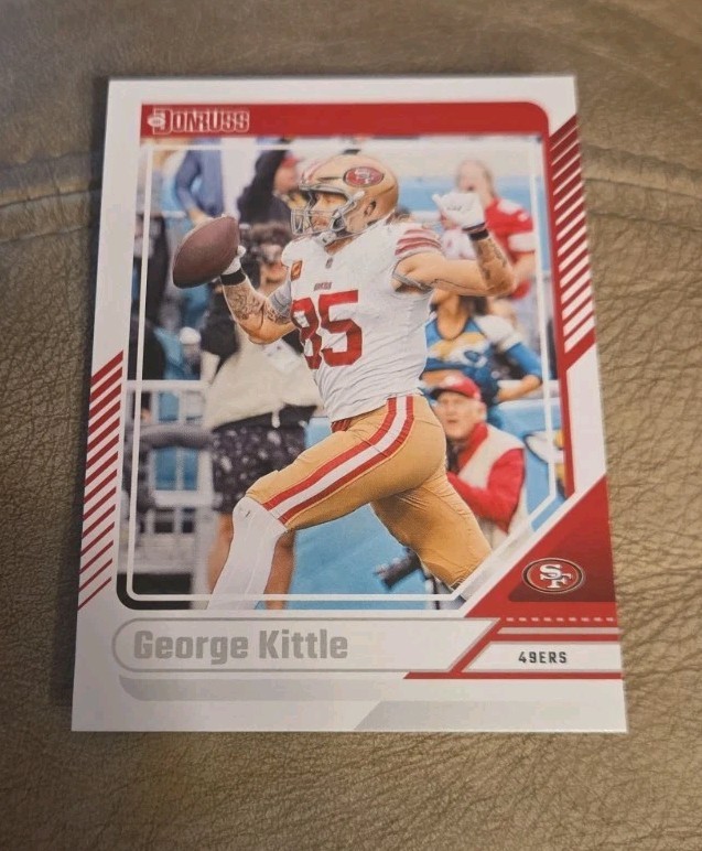 2024 PANINI DONRUSS GEORGE KITTLE BASE FOOTBALL CARD 49ERS NFL 112
