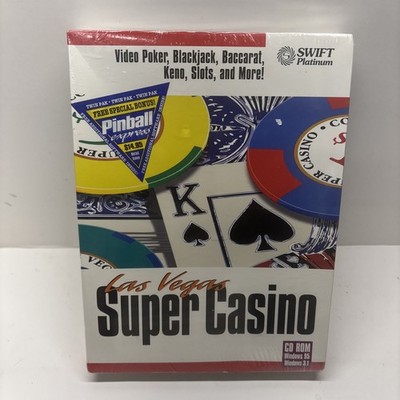 Las Vegas Super Casino PC Game CD Rom Swift Platinum Cosmi