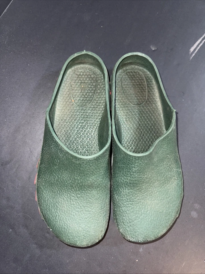 Parkside Rubber Work Mule Green Slip On Italian Made Garden Unisex Slides 7/8M - Image 2 of 4