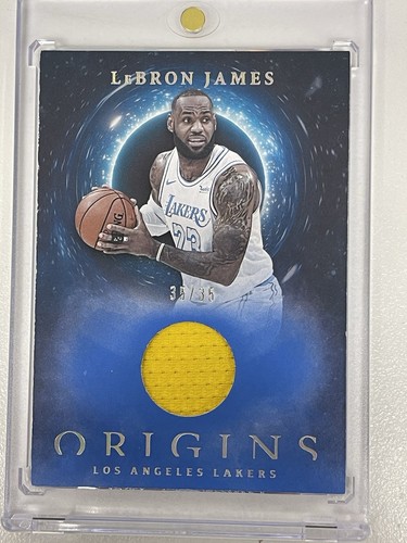 2020-21 PANINI ORIGINS MEMORABILIA LEBRON JAMES GAME USED PATCH OM-LJ #35/35 1/1