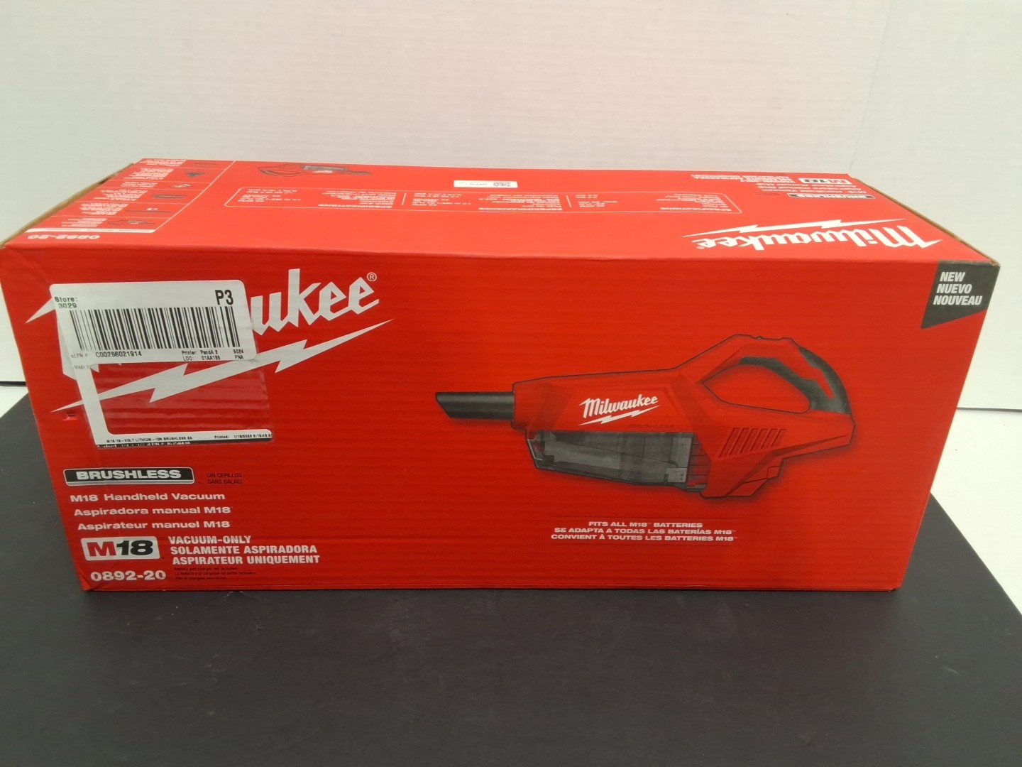 !! NEW !! Milwaukee Tool M18 Brushless Handheld Vacuum- 0892-20