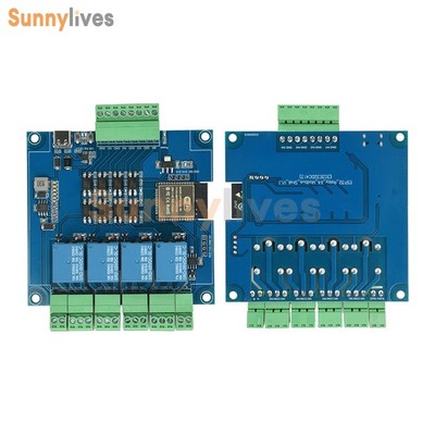 4/8-Channel ESP32 RS485 Modbus WIFI Bluetooth Relay Optocoupler Isolation Module