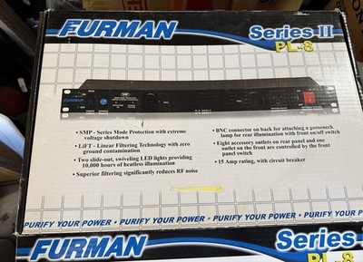 Furman PL-8 Pro Series II 8-Outlet RackMount Power Conditioner & Surge Protector