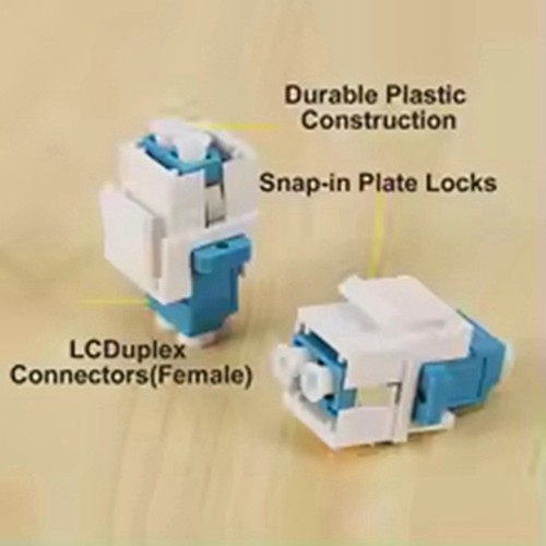 Adaptateur Fibre Optique LC LC Vers LC Duplex Multimode 10GB F/F Coupler p8666 - Afbeelding 4 van 7
