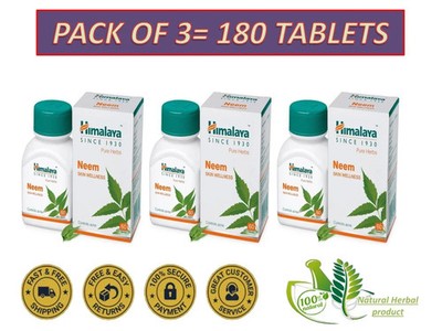 Neem By Himalaya Skin Wellness, acne free skin (60 Tablets) EXP 2026/27.