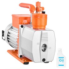 Uimoso 7 CFM Two Stage Rotary Vane Vacuum Pump with Oil for HVAC Systems