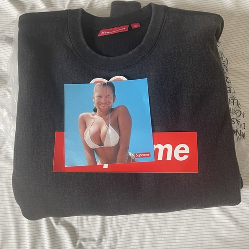Supreme Washed Box Logo Crewneck Black Medium - IN HAND - Bild 4 von 13