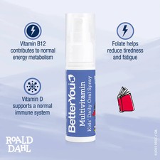 Image of BetterYou Multivitamin Kids Daily Oral Spray 14 Essential Nutrients Pill Free