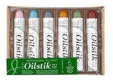 Shiva Oil Paintstik, Traditional Colors, Set of 6