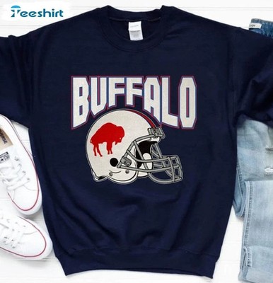 Buffalo Graphic Navy Blue Sweatshirt Unisex Men Women