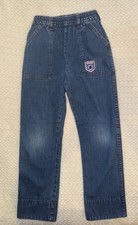 Vintage Y2K Osh Kosh Jeans Youth 7 Blue Denim Elastic Waist Boys Kids Pants