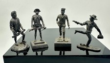 VINTAGE Pewter Civil War Soldiers: Lot of Four