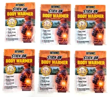 Stick-On Body Warmer HotHands Up to 12 Hours of Heat 6 Packs of 1 EXP 12/26 NEW