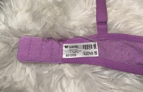Wacoal 851205 Halo Lace Bra Sheer Unlined Unpadded UW Womens 36B Purple New Nwt