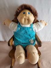 1984 Cabbage Patch Kid HTF FUZZY Hair/Blue Ey...