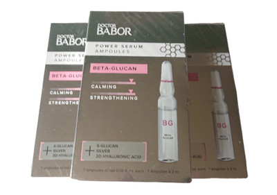 3x Doctor BABOR Power Serum Ampoules mit Beta-Glucan á 7 Ampullen x 2ml