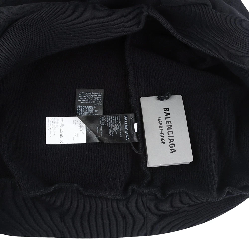 Felpa con cappuccio Balenciaga Care stampa etichette M 35036 136476287