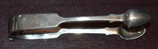 Early Victorian Heavy 48g Sterling Silver Sugar Tongs Charles Lias London 1841