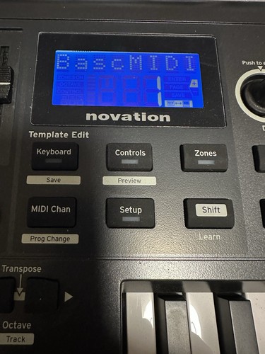 Novation Impulse 25 Key USB MIDI Controller Keyboard Drum Pads Pre-Owned Gray