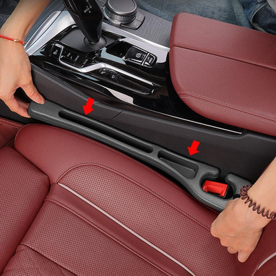 2 Pcs Car Seat Gap Filler Organizer Universal Seat Gap Blocker with Storage Slot