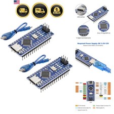 Nano V3.0 Board ATmega328P/CH340G Chip Microcontroller Kit Compatible with Ar...