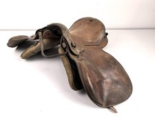 Armeesattel Wehrmacht, datiert 1943, Leder weich, ungereinigtes Stück