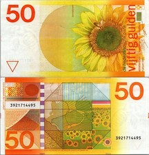 Netherlands 50 Gulden 1982 Pick # 96 CXF