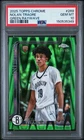 2025 Topps Chrome Basketball RayWave Green Refractor Nolan Traore #269 PSA 10
