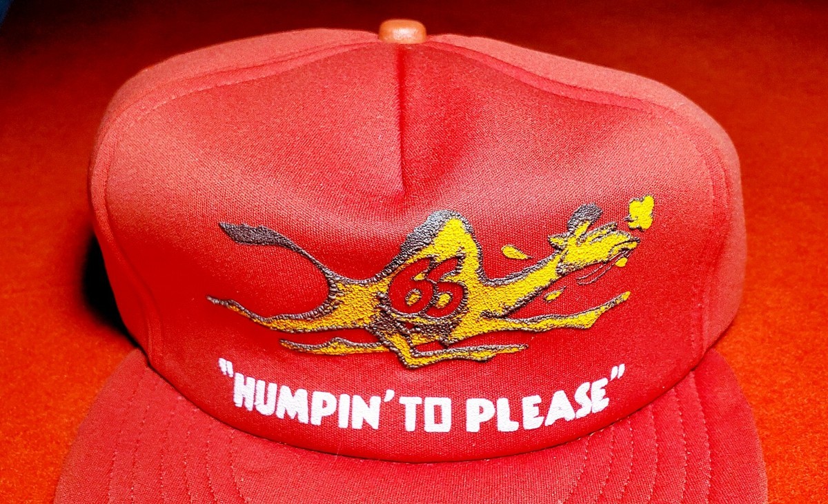 Campbell 66 Trucker “Humpin To Please” Snapback Hat Rare 80's