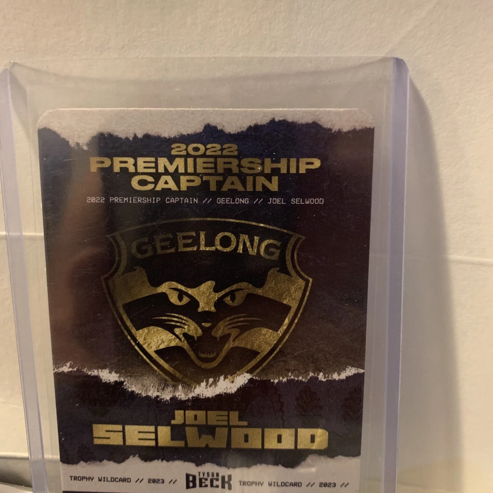 2023 AFL TEAMCOACH GOLD TROPHY WILDCARD-JOEL SELWOOD (GEELONG) TW-06 - image 2 of 4