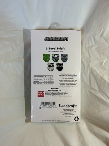 Handcraft Minecraft Jungen Slips 5er-Pack - Größe 8 - Bild 2 von 2