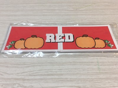 Pumpkin Patch  Color Word Match  - Laminated Activity Set - Teaching Supply