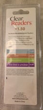 Clear Readers Reading Glasses Value 3 Pack, Power 1.50, Clear Frame Color