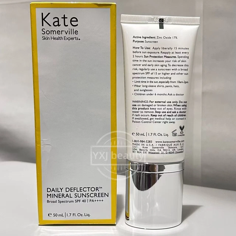 Kate Somerville Daily Deflector Mineral Sunscreen SPF40 Full Size 50ml/1.7oz~New - Image 2 of 4