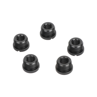 CAMVATE 3/8''-16 Female to 5/8''-27 Male Microphone Screw Adapter Flat-Head 5PCS