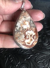 Large Red Agate Raindrop, 2.5” Red Lace Agate, Chihuahua, Mexico, Old Southwest