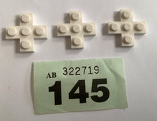 Lego Pate 3x3 Cross Part 15397 x 3 White