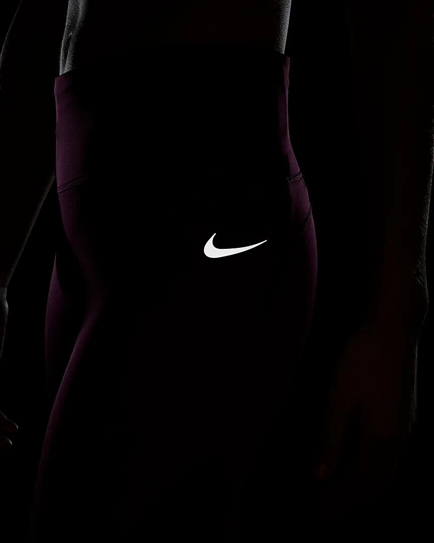 Nike Fast Women's Mid-Rise Crop Running Leggings Sz Medium