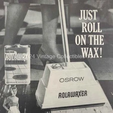 1959 Osrow Rolawaxer Wax Floor Machine House Cleaning photo art decor print ad