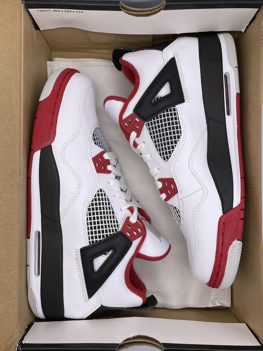 Air Jordan Retro 4 GS Fire Red 2012 408452-110 Size 7Y NIB  display picture 3