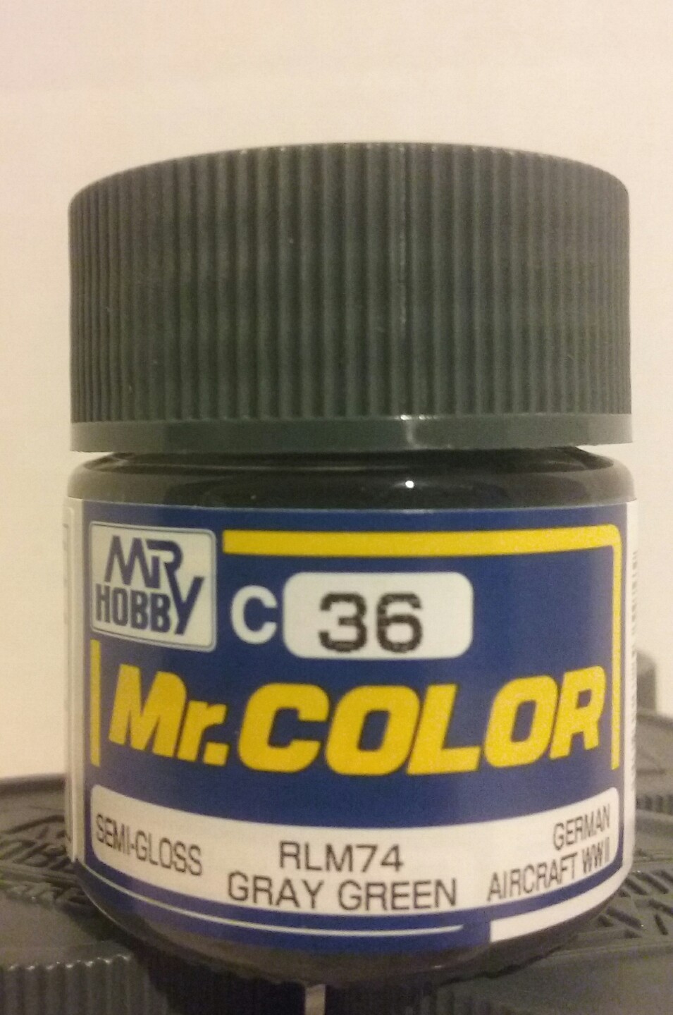 Gsi Creos Gunze Mr Hobby Color C036 C36 Rlm 74 Gray Green Lacquer Paint 10ml For Sale Online Ebay