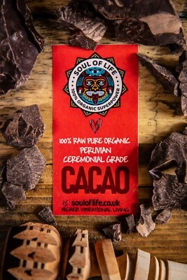 SOUL OF LIFE 1KG Organic Peruvian Criollo Ceremonial Grade Cacao Raw Pure Vegan